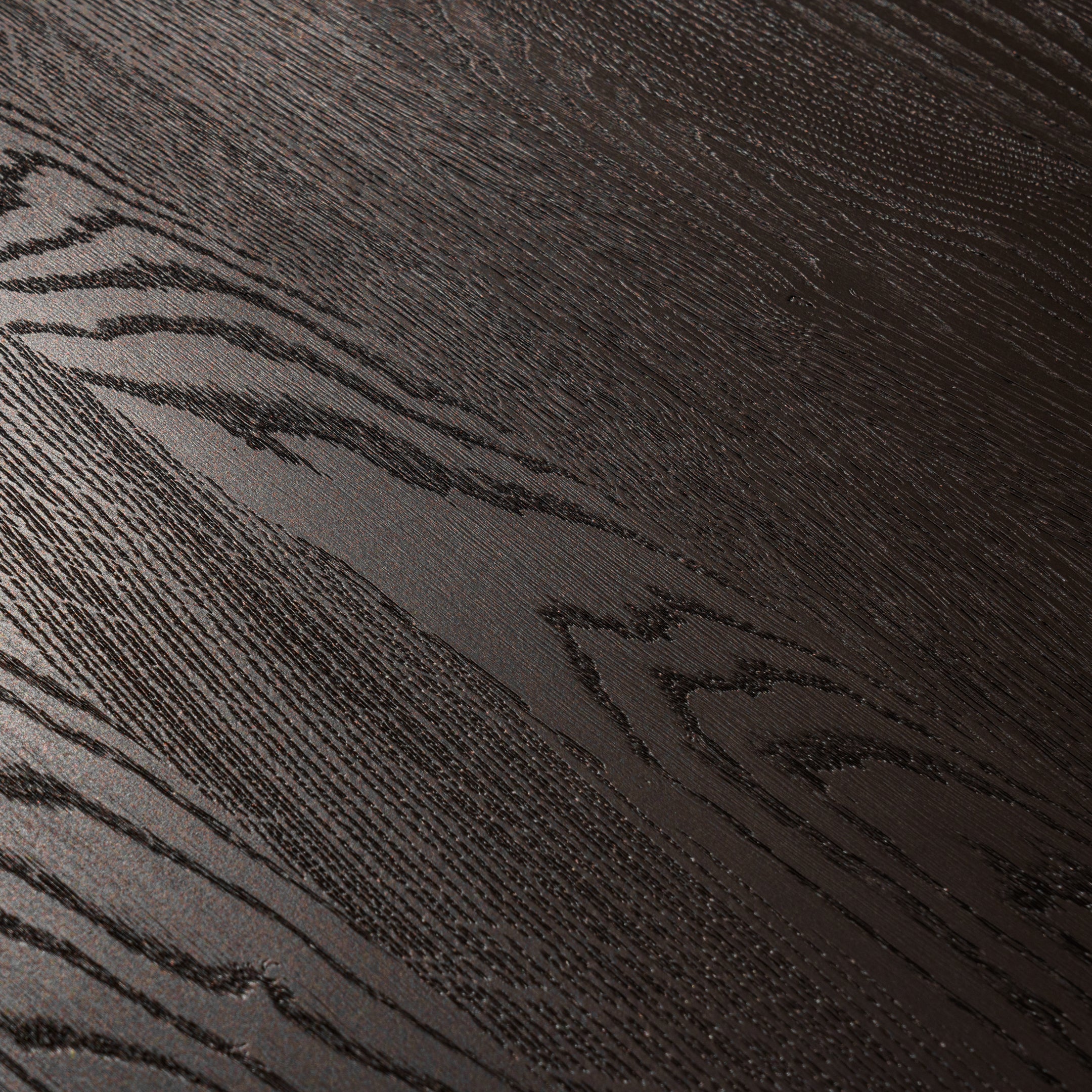Mesa de Comedor de Madera Maciza de Roble Rectangular Chocolate-Marron y Patas de madera Roble Macizo U